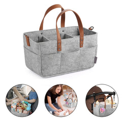 Baby Diaper Basket Storage Bag for Car Nursery Trunk Organizer