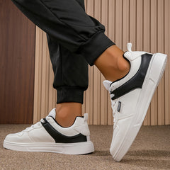 Unisex Round Toe Lace up Skate Shoes Sports Sneakers