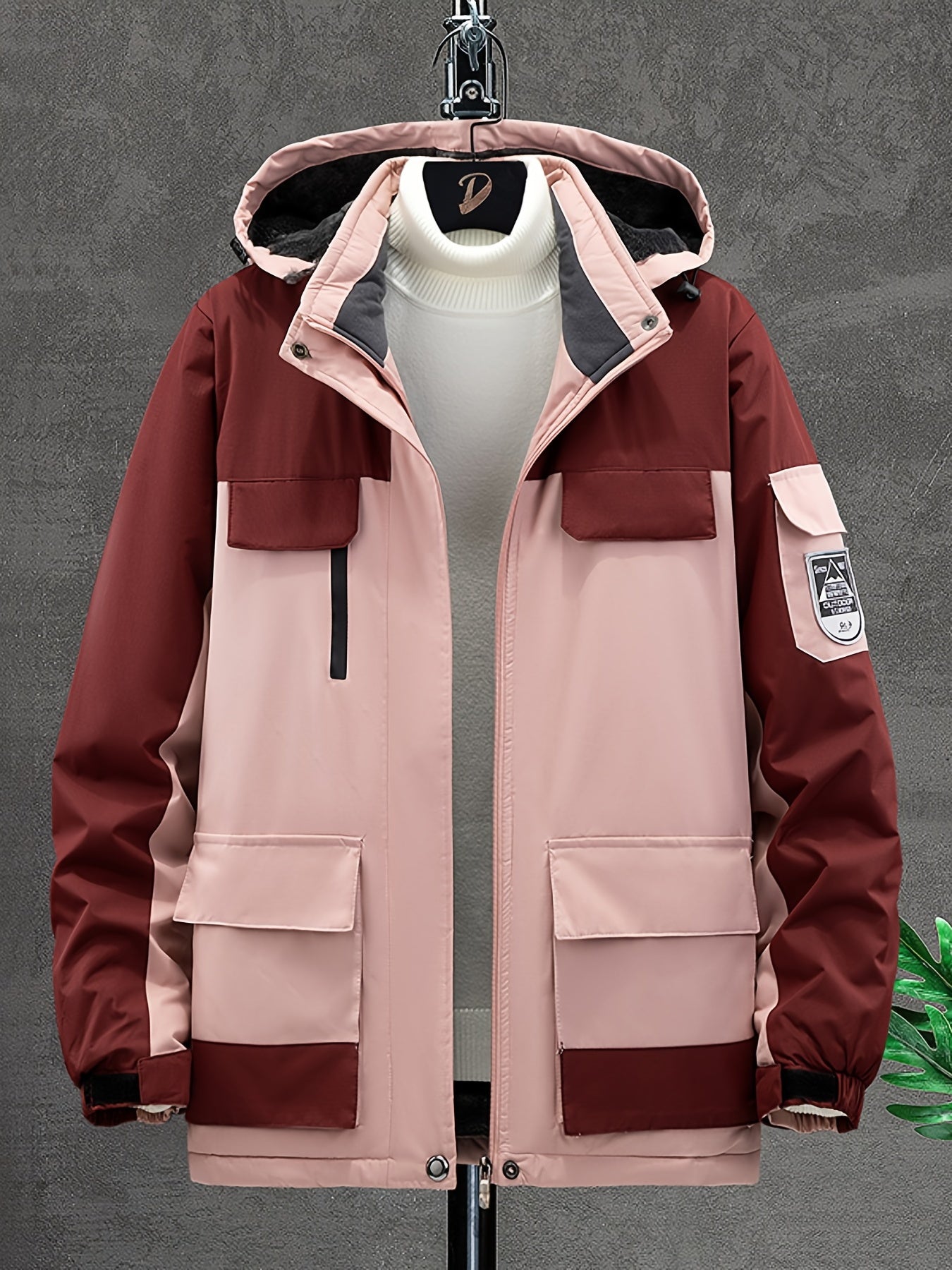 Women's Outdoor Fleece Lined Jacket with Hood