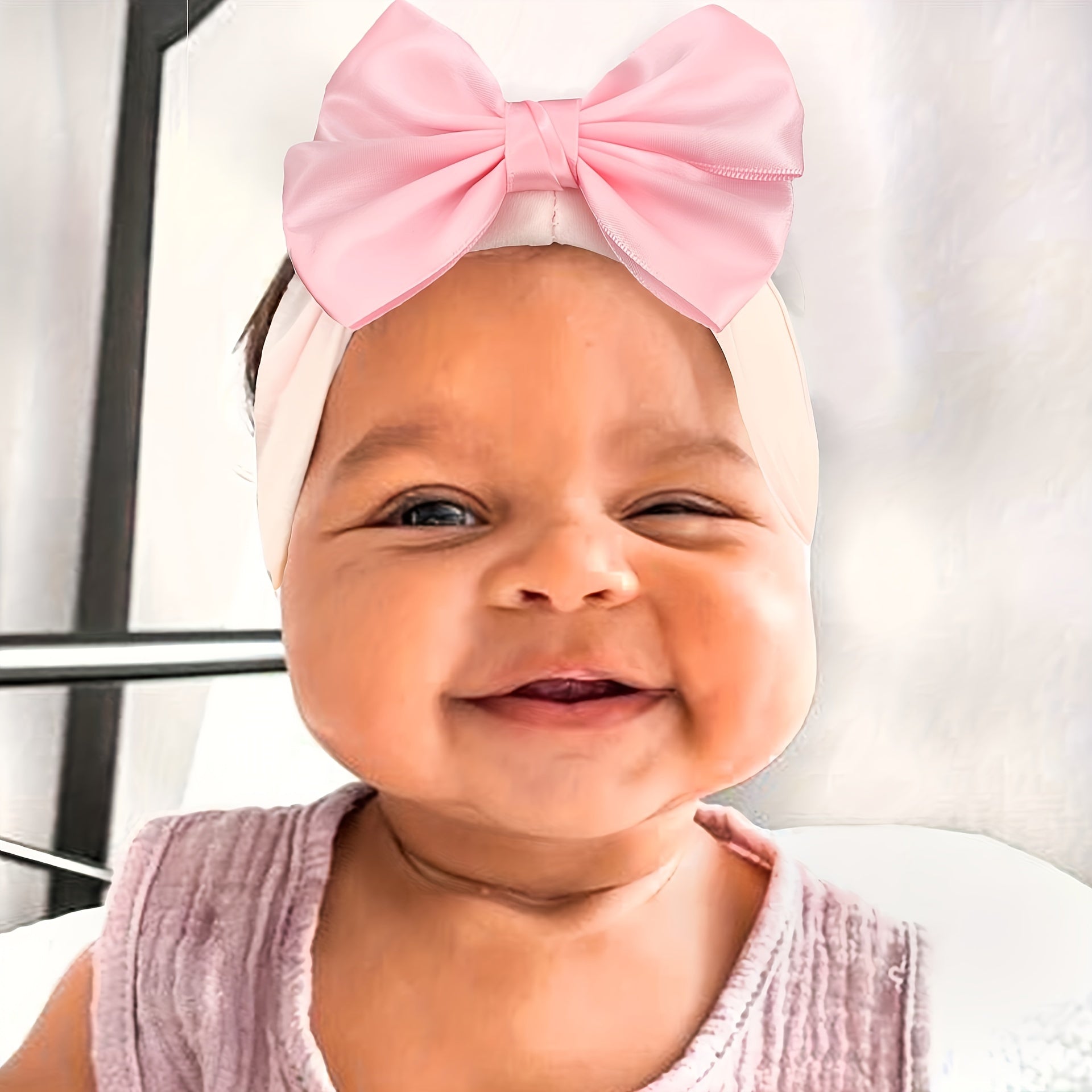 5pcs Bow Elastic Headband Hair Accessories for Baby Girls