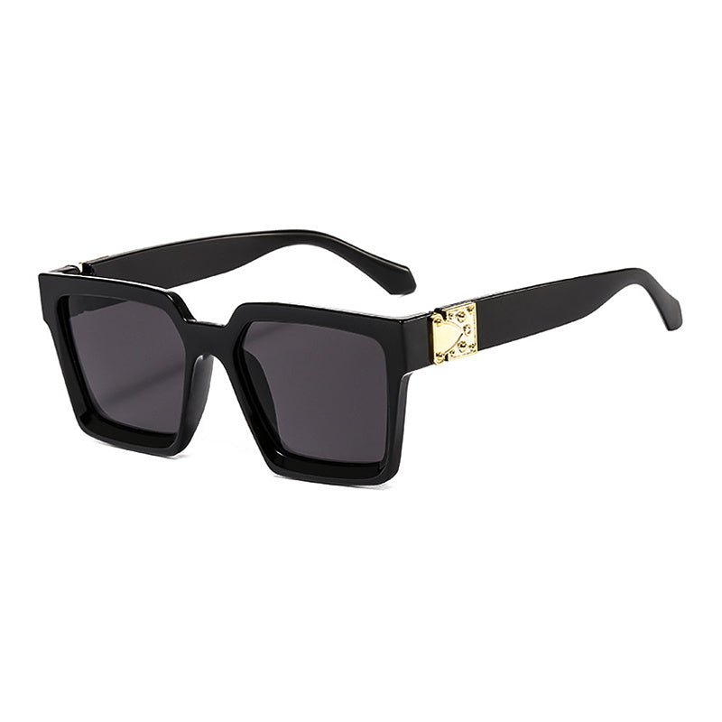 Vintage Square Sunglasses Women's Transparent Eyeglasses UV Protection
