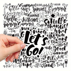 42pcs Graffiti Stickers Waterproof DIY Handbook Sticker Pack