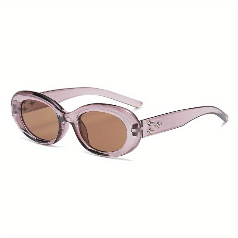 Men's Small Frame Star Rivet Sunglasses UV Protection Decorative Accessories
