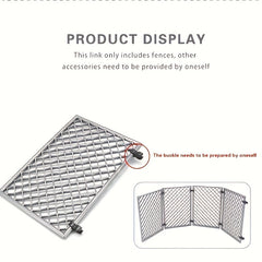 4pcs Metal Fence Panels for DIY Outdoor Projects and Home Security