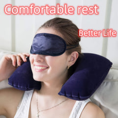 3pcs Inflatable U Shaped Neck Pillow Set - Travel Accessories