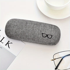 Linen Fabric Eyeglasses Case Hard Shell Protective Glasses Case