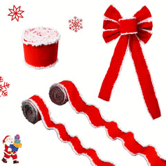 200cm Red Ribbon for Christmas Decoration Gift Packaging DIY Supplies