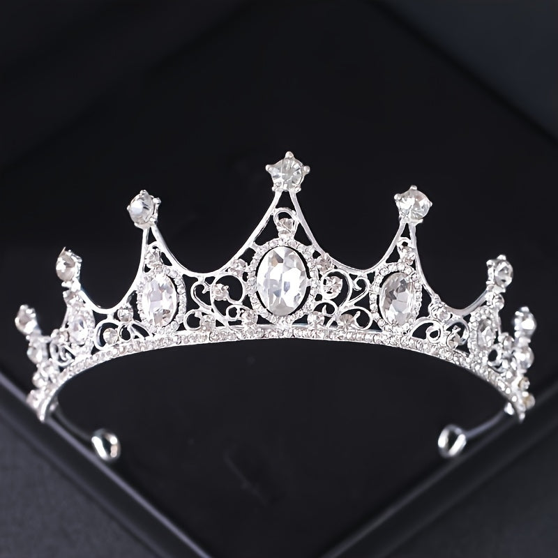 Silvery Rhinestone Crown Hairband Headband Bridal Wedding Favor