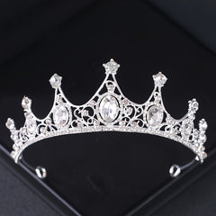 Silvery Rhinestone Crown Hairband Headband Bridal Wedding Favor