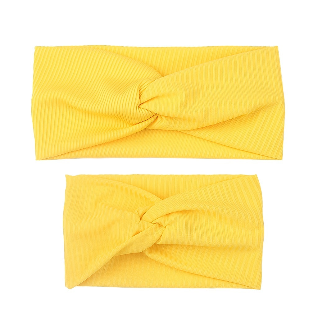 2pcs Knit Hairbands Baby Mother Comfort Hair Band Hair Accessories