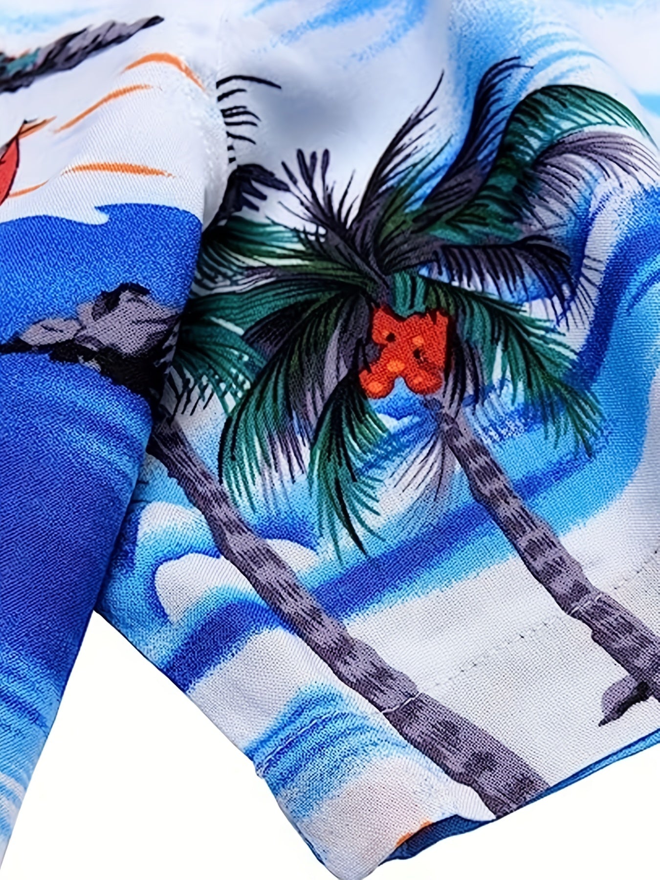 Tropical Island Casual Hawaiian Shirt - Men's Summer Vacation Resort Tops