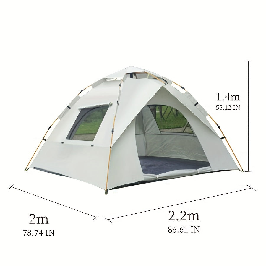 Outdoor Camping Tent 2 Doors 2 Windows Sun Protection Top Cover
