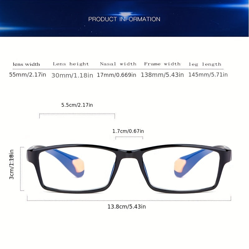 Men's Multifocal Anti Light Glasses with Automatic Degree Adjustment
