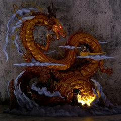 Golden Dragon Anime Model Ornament Statue Collection