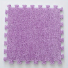 Plush Puzzle Foam Floor Mat for Bay Windows - Anti Slip Comfort Seat Pads