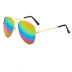 Men's Polarized Sunglasses Metal Frame Frog Mirror 3025 Glass Lens