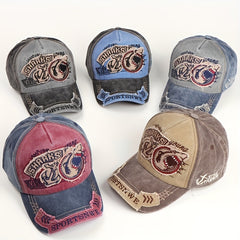 Casual Cotton Baseball Cap with Shark Embroidery