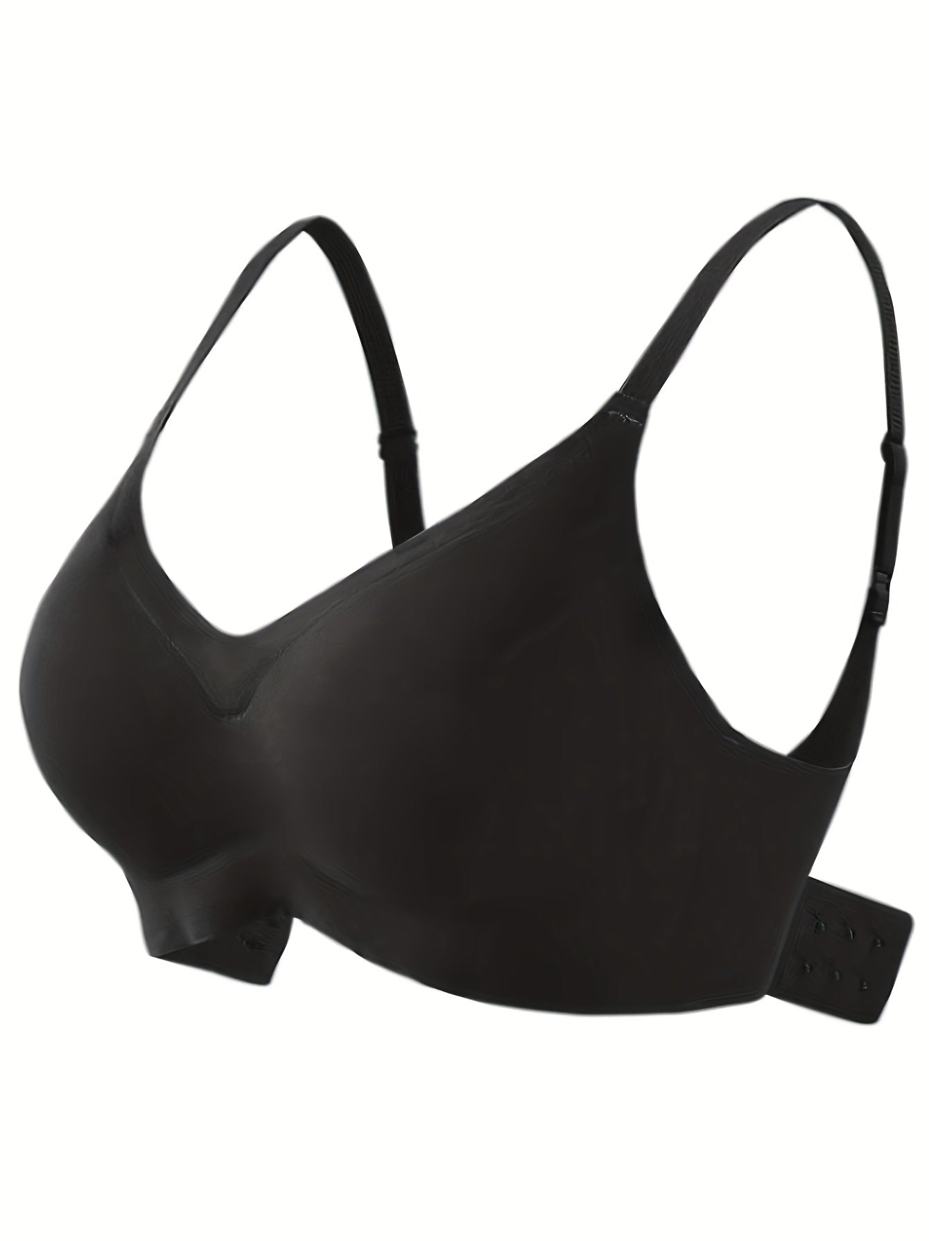 Solid Wireless Push Up Bra Comfy & Breathable