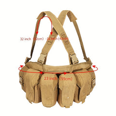 Quadruple Tactical Vest 600D Oxford Cloth Adjustable Training Clothing
