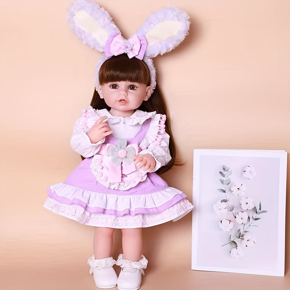 Simulative Baby Reborn Doll Soft Rubber Enamel Doll Birthday Gift