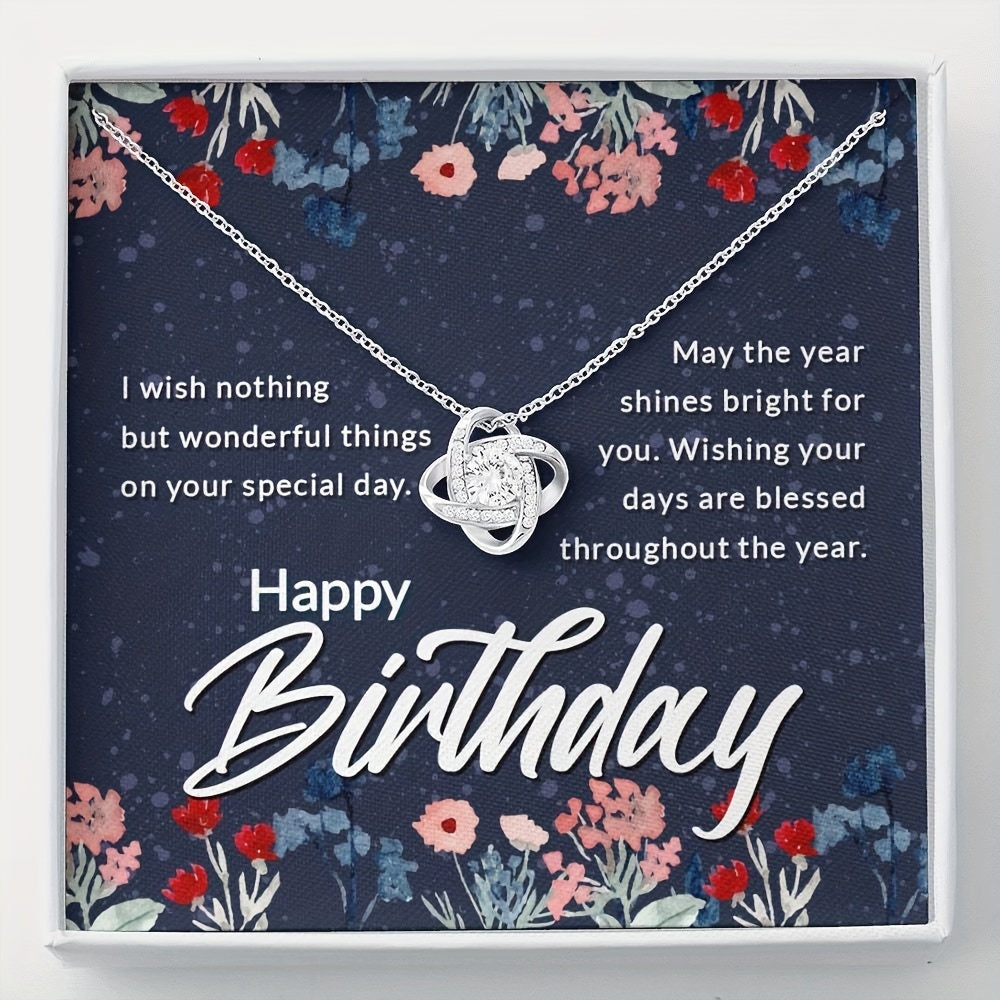 Happy Birthday Necklace For Girl Woman 15th 18th 21st 25th 16th 50th 40th