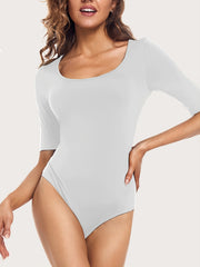 Women's Short Sleeve Crew Neck Bodysuit