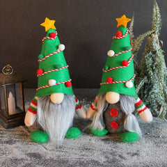 Christmas Tree and Dwarf Plush Doll Set