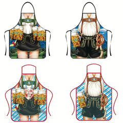 Beer BBQ Apron Unisex Kitchen Accessory