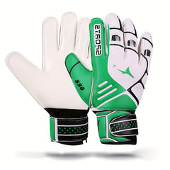 Kids Soccer Goalkeeper Gloves Non Slip Latex Finger Protection
