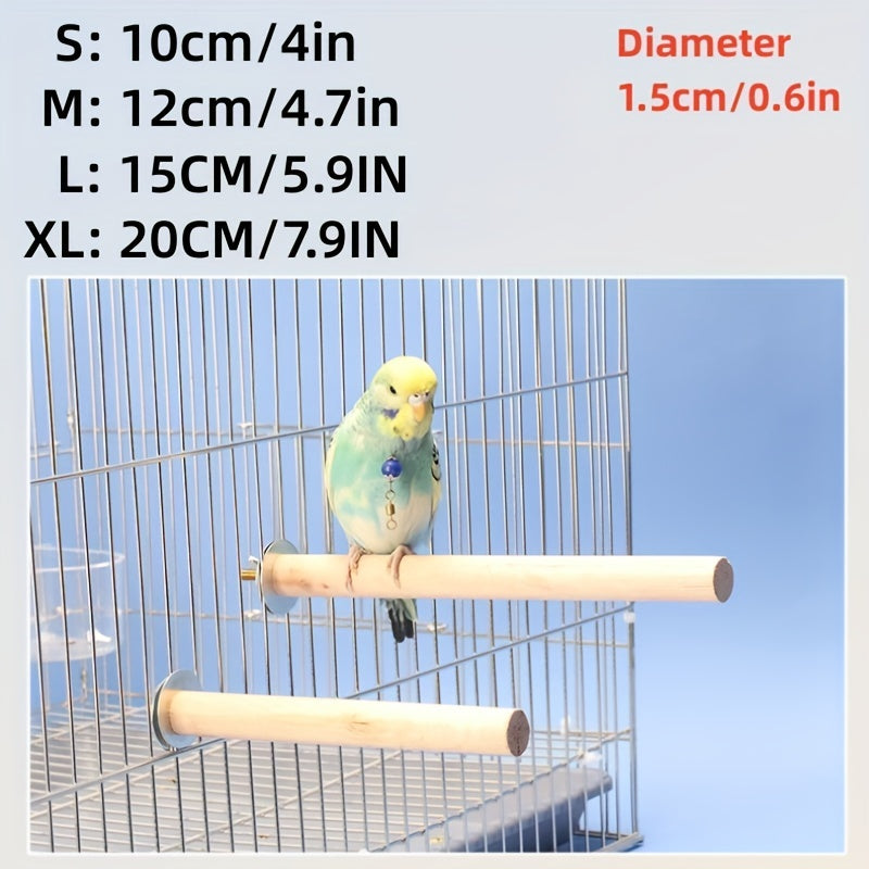 Wooden Bird Perch Toy Stand for Stylish Cage