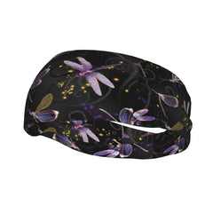 Dragonfly Sports Headband Sweat Wicking Stretchy Polyester