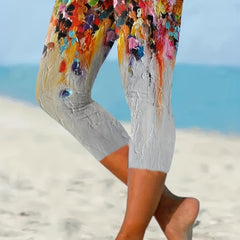 Skinny Capris Leggings Casual Crop Leggings for Women