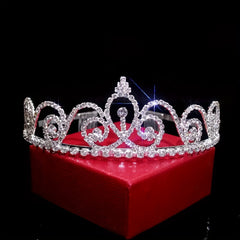 Rhinestone Headband Band Queen Crown Tiara Bridal Wedding Hair