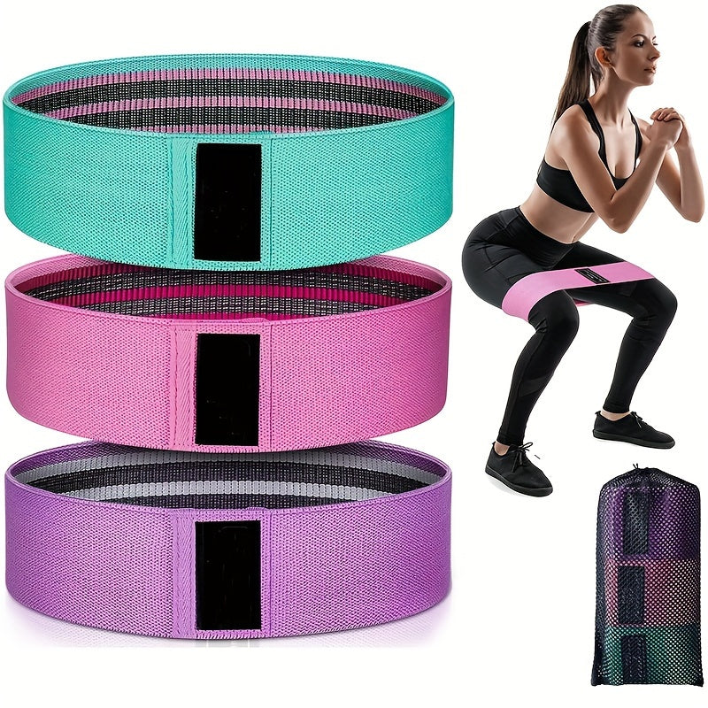 3pcs Elastic Resistance Band Yoga Tension Rope Set