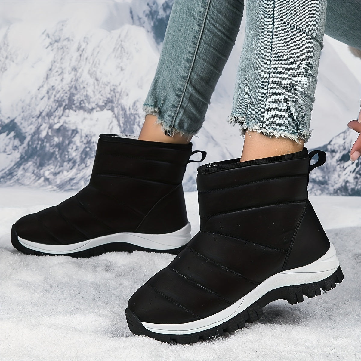 Women's Snow Boots Warm Winter Hiking Boots