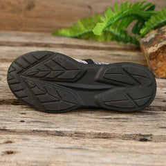 Women's Mesh Geometric Pattern Running Shoes Chain Matching Fashion Sole