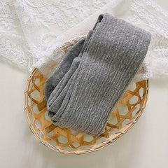 Casual Knit Elastic Pantyhose for Girls