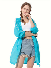Women's Sun Protection Hooded Jacket Lightweight Zip-Up