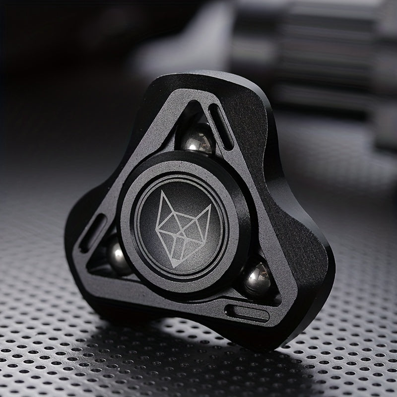 Fox 3rd Gen Metal Fidget Spinner w/ Colorful Accents Stress Relief Gift