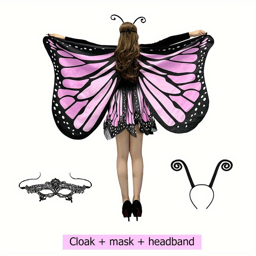 Butterfly Wings Women Butterfly Wings Shawl and Butterfly Skirt