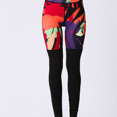 Colorblock High Waist Yoga Pants Slim Fit Butt Lifting