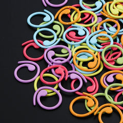 5pcs Crochet Loop Knitting Tools Stitch Marker Metal Paint Counting Circle