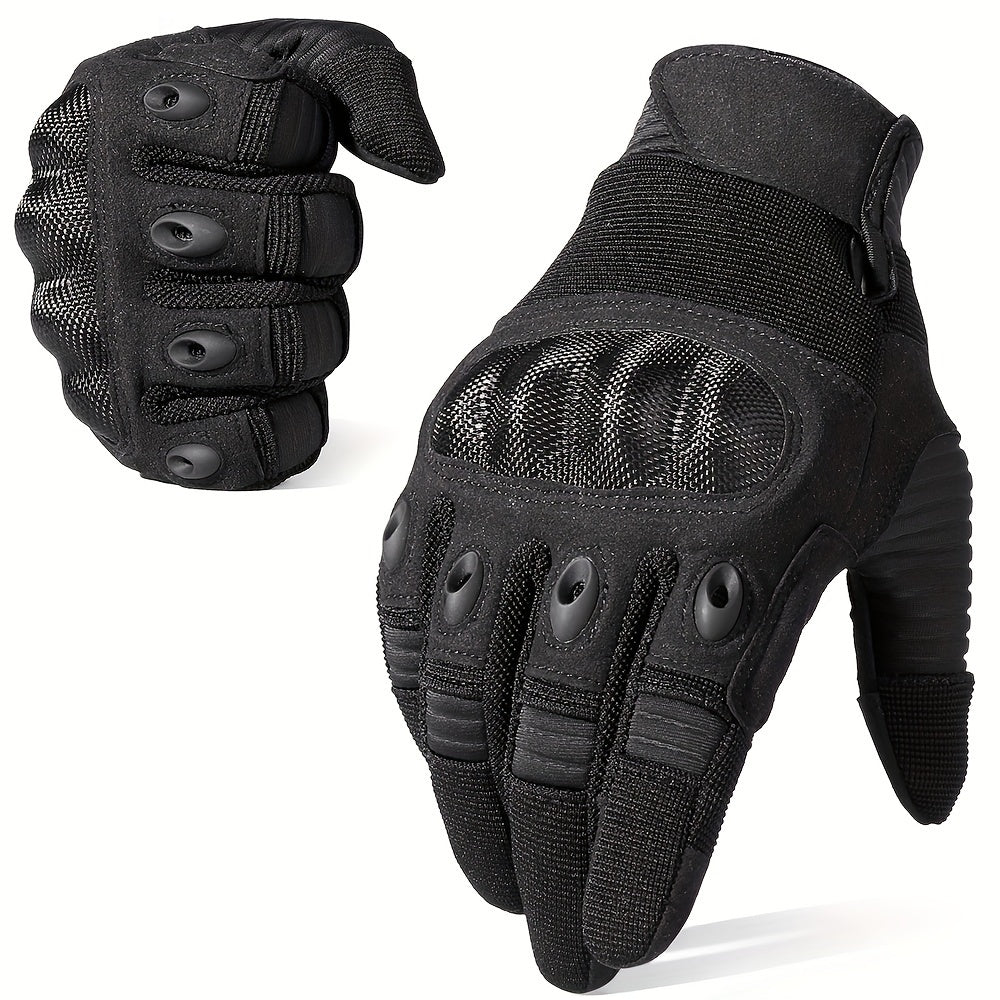 Touchscreen Gloves with Palm Pads for Motorcycle Cycling Training