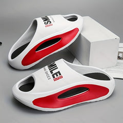 Men's Sport Slides Non Slip Slippers Open Toe Shoes