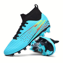 Boys High Top Non Slip Football Cleat Spikes Outdoor Soccer Cleats
