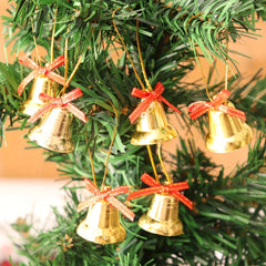 12pcs Christmas Tree Decorative Plastic Bells Home Decor