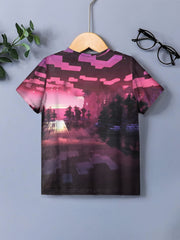 Abstract Scene Print Kids T-shirt