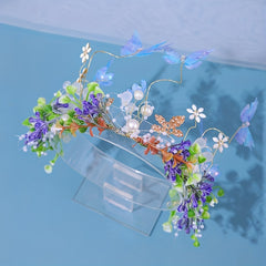 Kids Crown Tiara Princess Headband Flower Crown Birthday Hair Accessories