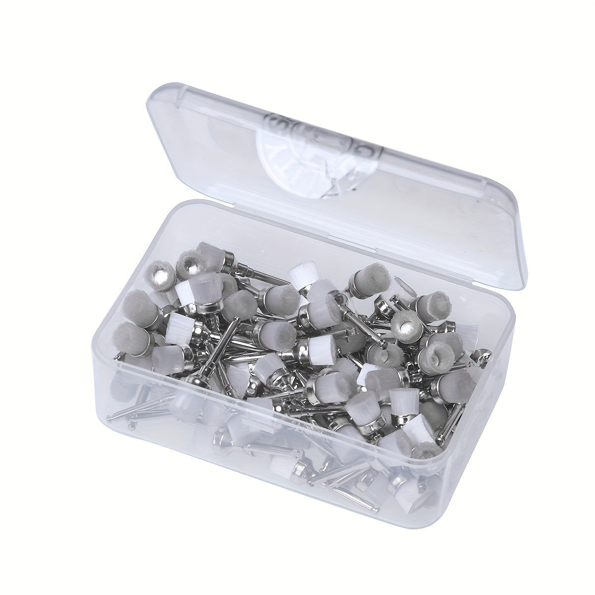 100pcs Dental Prophy Brush Colorful Nylon Polishing Brush