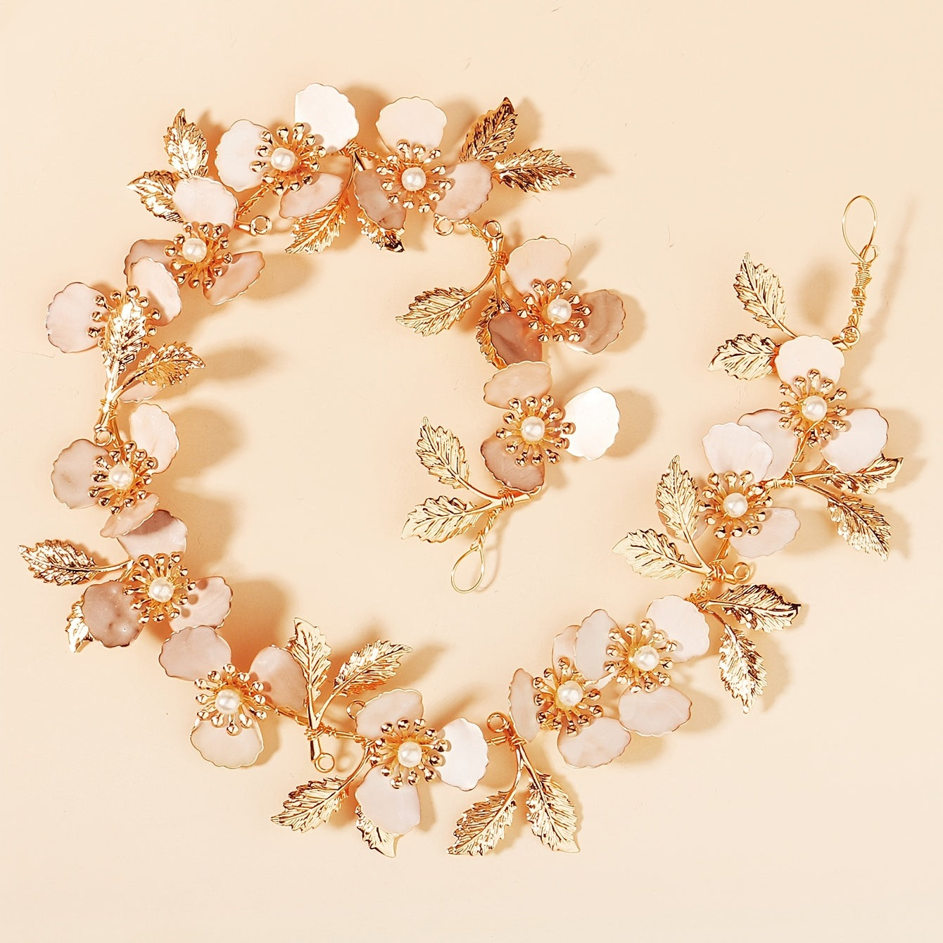 Leaf Flower Headband Hair Decoration For Women Wedding